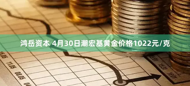 鸿岳资本 4月30日潮宏基黄金价格1022元/克